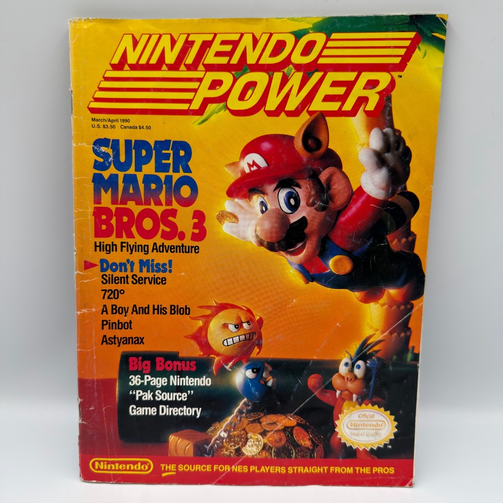 Nintendo Power Magazine Vol 11 March April 1990 Super Mario Bros 3 NO POSTER